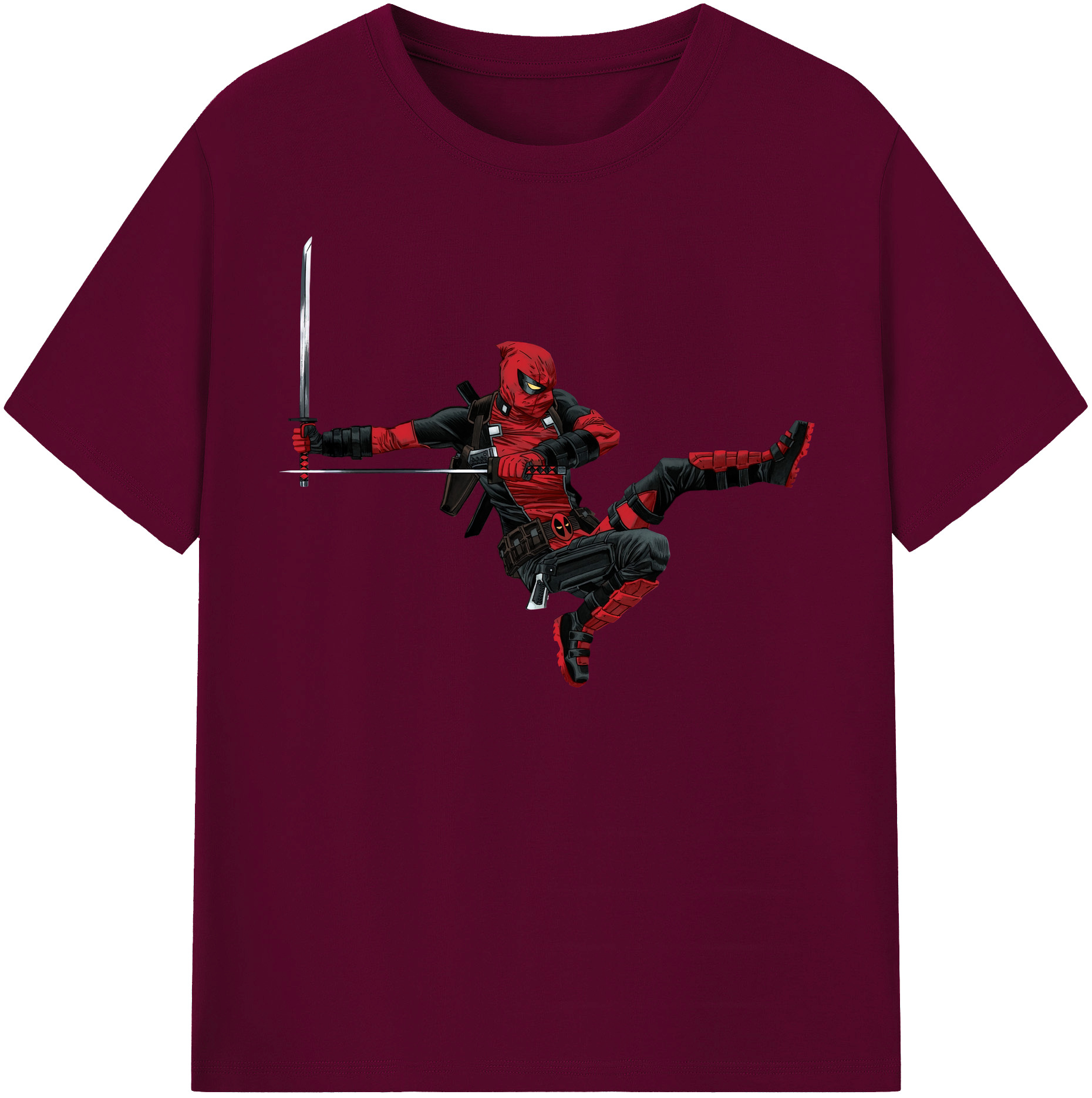 （画像用） Deadpool デッドプール レディースカジュアルプリントTシャツ（綿100％）